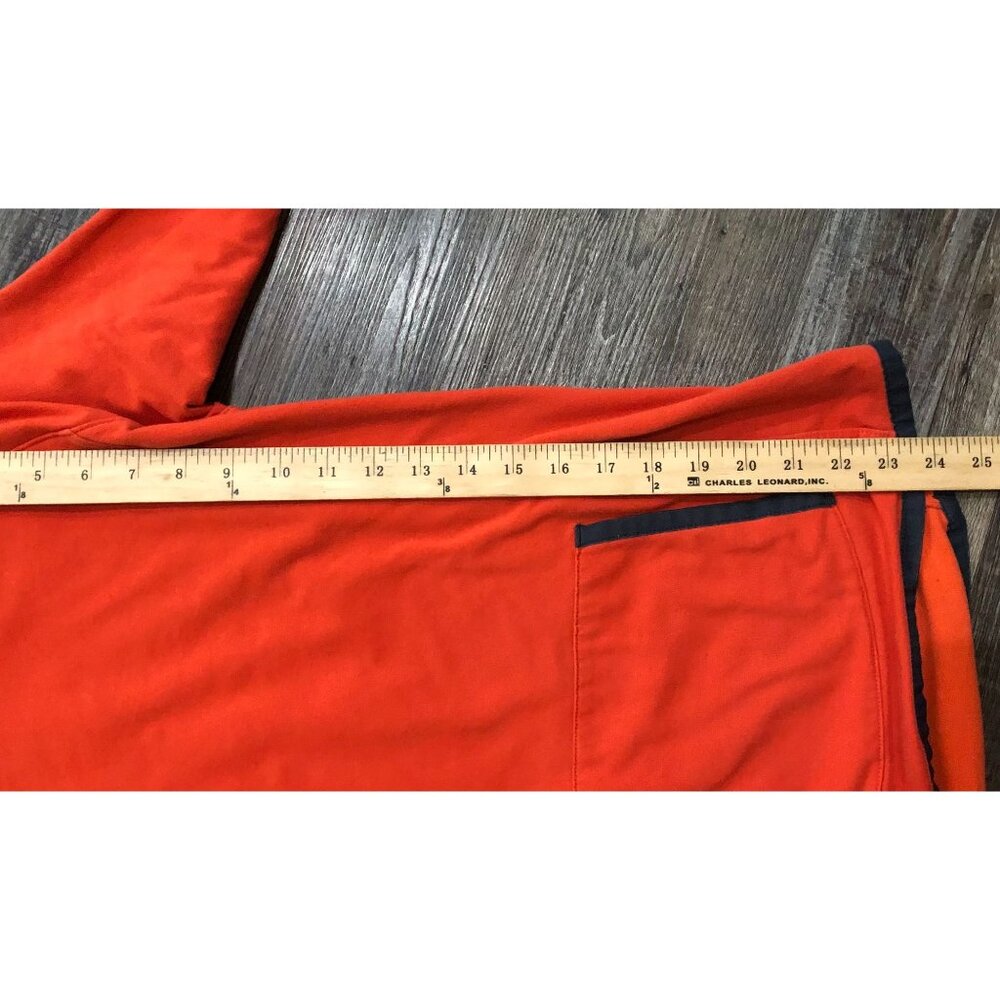 Athleta Sentry Hoodie Womens Medium Orange Cowl Neck Sweatshirt Pullover - Picture 5 of 5